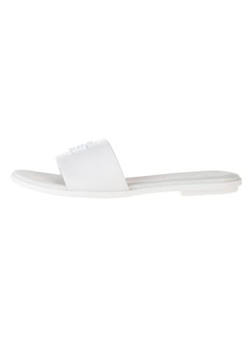 Tommy Hilfiger Shoes Leder-Pantoletten in Creme