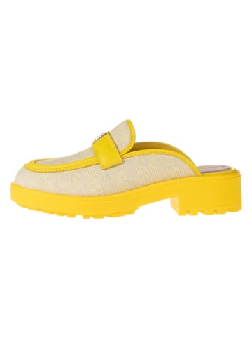 Tommy Hilfiger Shoes Leder-Clogs in Beige/ Gelb
