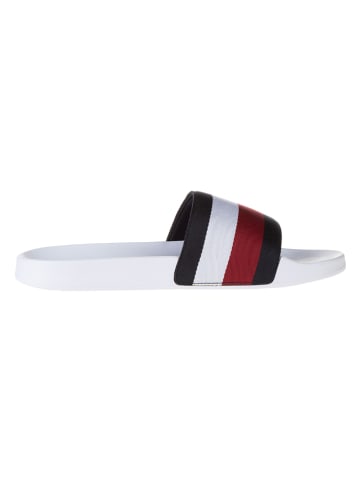 Tommy Hilfiger Slippers zwart/wit/rood