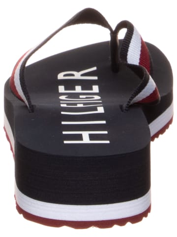 Tommy Hilfiger Teenslippers zwart/rood/wit