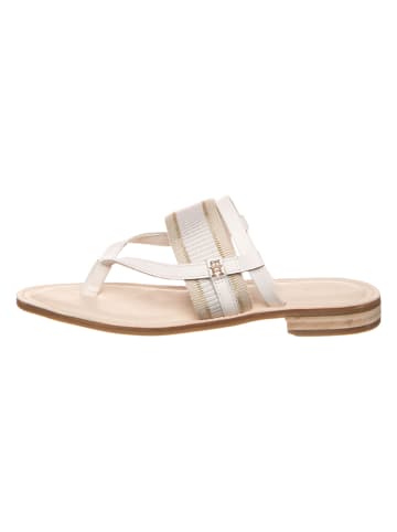 Tommy Hilfiger Shoes Leder-Zehentrenner in Weiß