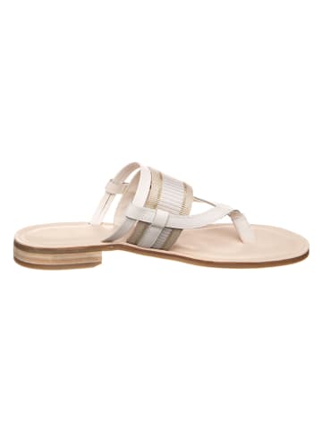 Tommy Hilfiger Shoes Leder-Zehentrenner in Weiß
