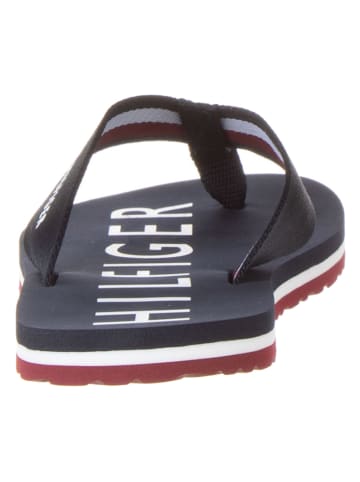 Tommy Hilfiger Teenslippers zwart/ wit/rood