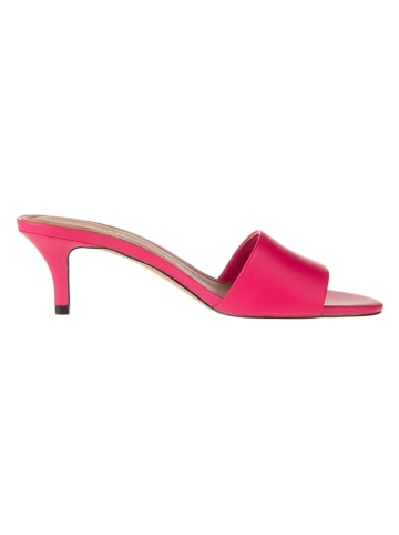 Tommy Hilfiger Shoes Leder-Pantoletten in Pink