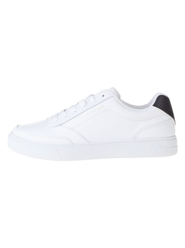 Tommy Hilfiger Shoes Leder-Sneakers in Weiß/ Schwarz