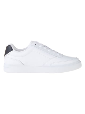 Tommy Hilfiger Shoes Leder-Sneakers in Weiß/ Schwarz