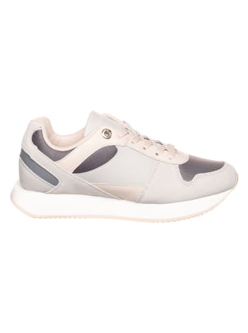 Tommy Hilfiger Shoes Leder-Sneakers in Grau/ Rosa