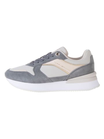 Tommy Hilfiger Shoes Leder-Sneakers in Grau/ Rosa