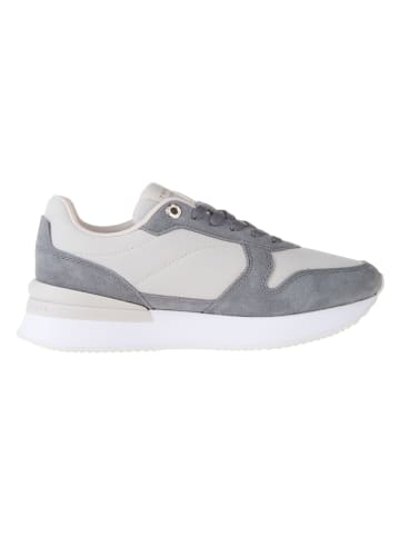 Tommy Hilfiger Shoes Leder-Sneakers in Grau/ Rosa