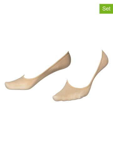 Socks Performance Skarpety-stopki (4 pary) w kolorze beżowym