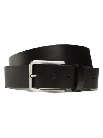 Calvin Klein Leder-Gürtel in Schwarz