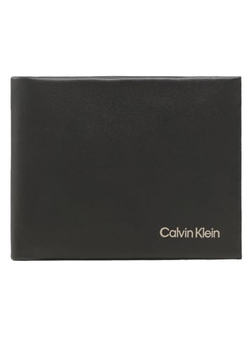 Calvin Klein Leder-Geldbörse in Schwarz