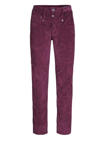 Herrlicher Spodnie sztruksowe w kolorze fioletowym