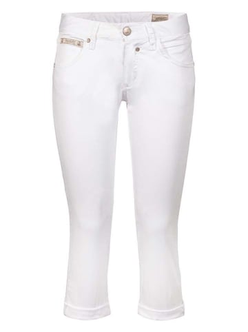 Herrlicher Jeans-Caprihose in Weiß