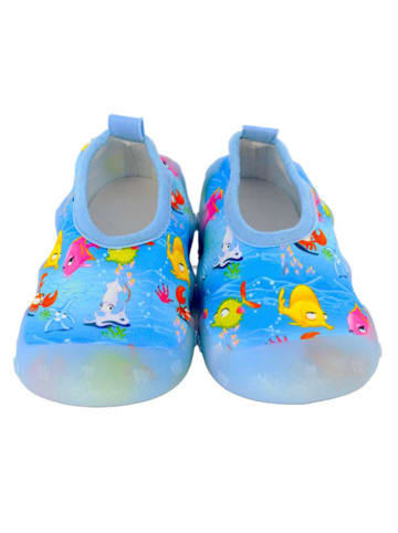 First Step Badeschuhe "Sea-Life" in Hellblau