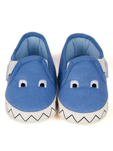 First Step Slipper "Monster" in Blau