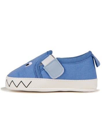 First Step Slipper "Monster" in Blau