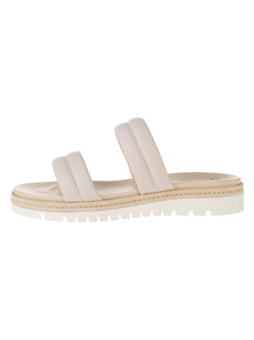 Ara Shoes Leder-Pantoletten in Creme