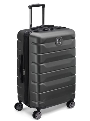 Delsey Hardcase-trolley "Air Armour" zwart - (B)43 x (H)68 x (D)29 cm