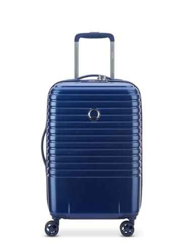 Delsey Hardcase-trolley "Caumartin Plus" donkerblauw - (B)35 x (H)55 x (D)25 cm