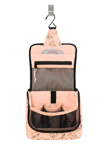 Reisenthel Toilettas abrikooskleurig/zwart - (B)18,5 x (H)16 x (D)7 cm