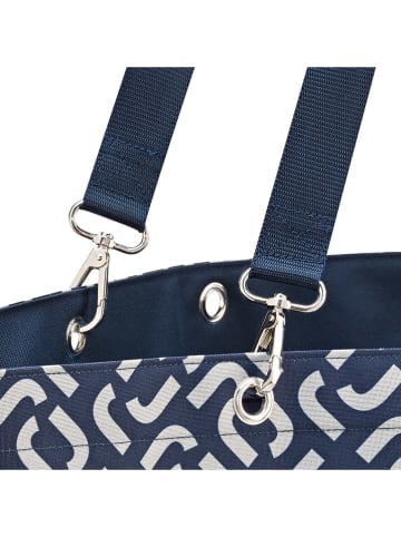 Reisenthel Shopper "XL" donkerblauw/crème - (B)68 x (H)45,5 x (T)20 cm