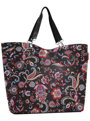 Reisenthel Shopper bag "XL" w kolorze czarnym ze wzorem - 68 x 45,5 x 20 cm