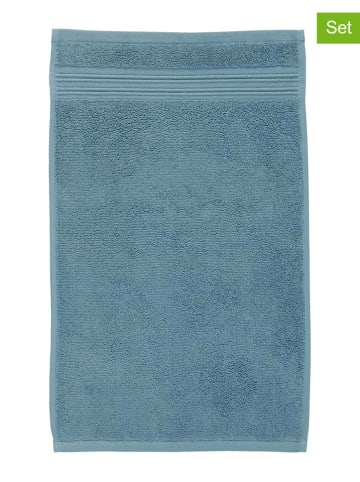 Beddinghouse 2er-Set: Gästehandtücher "Sheer" in Blau