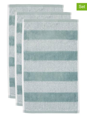 Beddinghouse Ręczniki (3 szt.) "Sheer" w kolorze miętowym dla gości