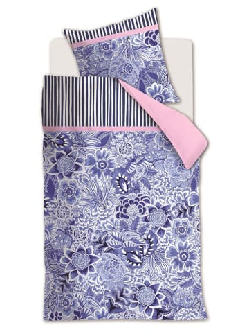 Oilily Satijnen beddengoedset "Florence" blauw