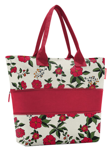 Reisenthel Shopper "e1" crème/rood  - (B)50 x (H)26,5 x (D)16,5 cm
