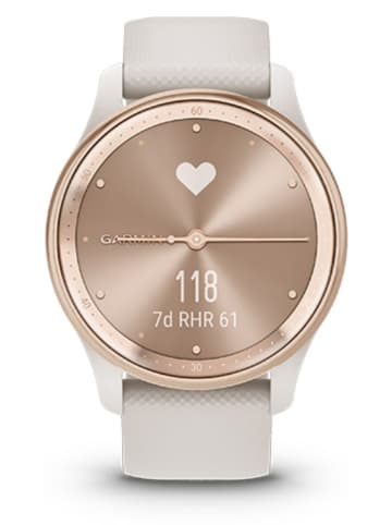 Garmin Hybrid-Smartwatch "vívomove® Trend" in Creme/ Gold