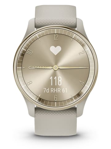 Garmin Hybrid-Smartwatch "vívomove® Trend" in Beige/ Gold