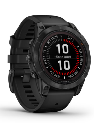 Garmin GPS-Multisport-Smartwatch "Fenix® 7 Pro Solar" in Schwarz/ Grau