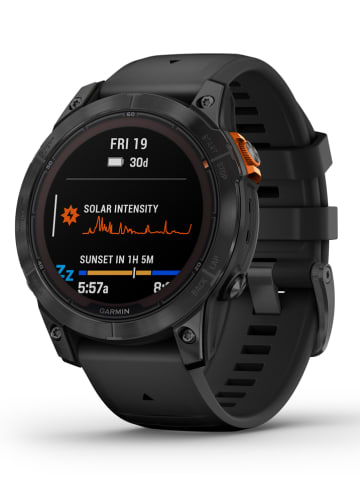 Garmin GPS-Multisport-Smartwatch "Fenix® 7 Pro Solar" in Schwarz/ Grau