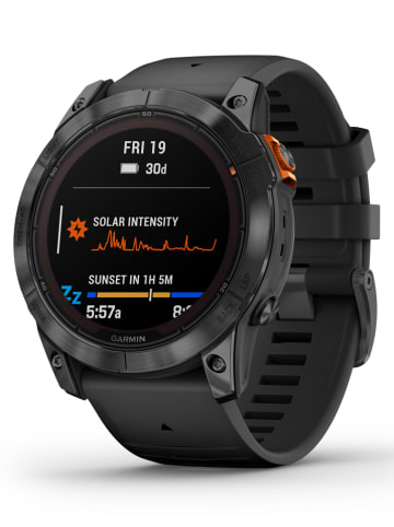 Garmin GPS-Multisport-Smartwatch "Fenix® 7X Pro Solar" in Schwarz/ Anthrazit
