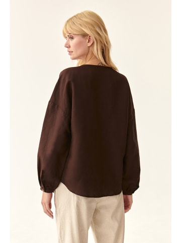 TATUUM Bluse in Dunkelbraun