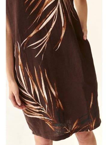 TATUUM Leinen-Kleid in Braun