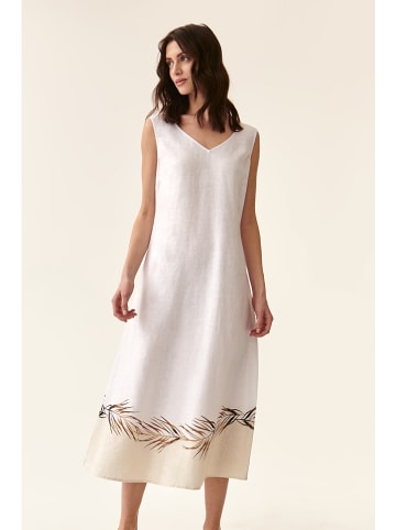 TATUUM Leinen-Kleid in Weiß/ Creme