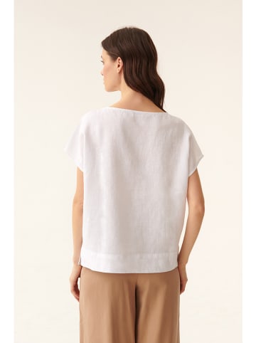 TATUUM Leinen-Bluse in Weiß