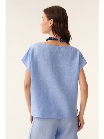 TATUUM Lniana bluzka w kolorze błękitnym