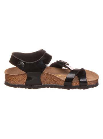 Birkenstock Leder-Sandalen "Taormina" in Schwarz