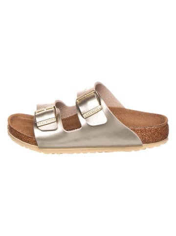 Birkenstock Slippers "Arizona" goudkleurig - wijdte S