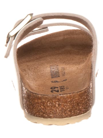 Birkenstock Pantoletten "Arizona" in Gold - Weite S