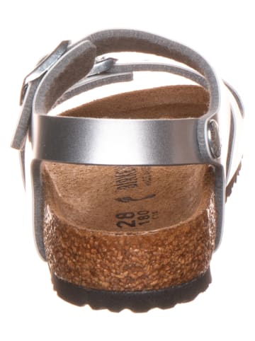 Birkenstock Sandalen "Rio" zilverkleurig - wijdte S