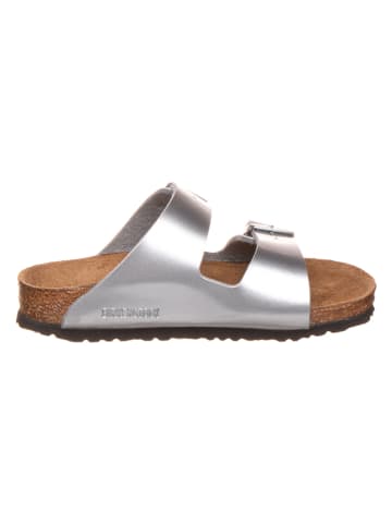 Birkenstock Slippers "Arizona" zilverkleurig