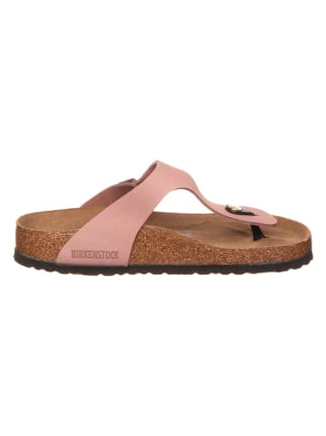 Birkenstock Leren teenslippers "Gizeh" lichtroze