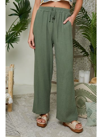 Lin Passion Leinen-Hose in Grün