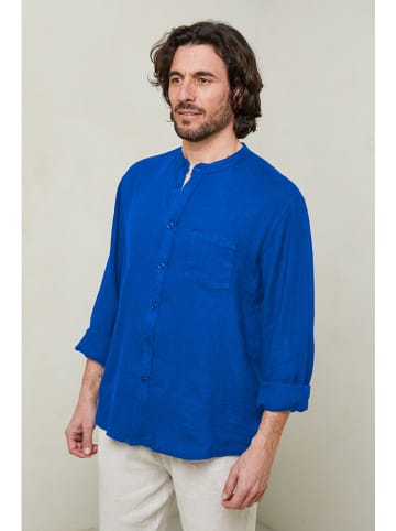 Lin Passion Koszula w kolorze niebieskim