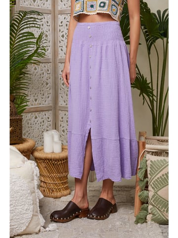 Lin Passion Spódnica w kolorze fioletowym